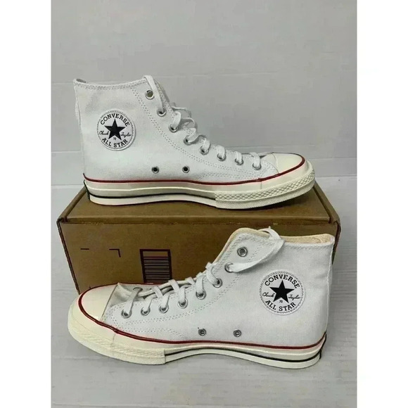 -657 Converse All Star White-US 9 Mens - Picture 1 of 5
